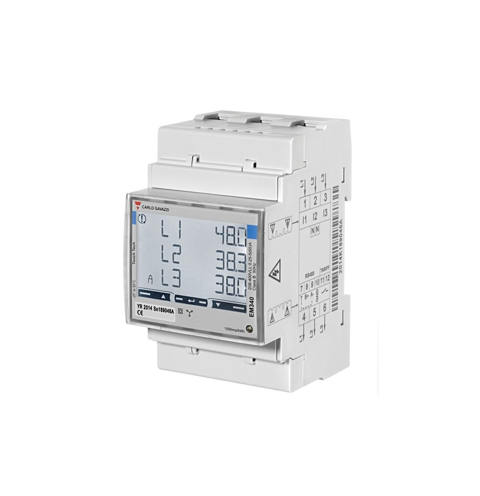 elektromer EM340DIN-AV23X-S1PFB / RS485 Modbus RTU