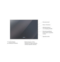 Prídavná vnútorná jednotka čierna k farebnej videosade 7"