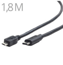 Kábel Micro USB 2.0 - USB 3.1 Type C 1,8M