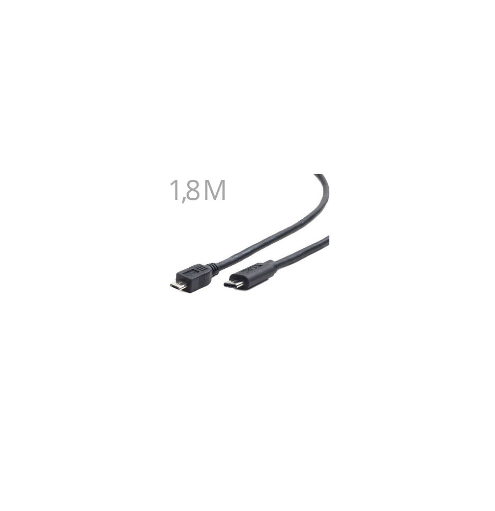 Kábel Micro USB 2.0 - USB 3.1 Type C 1,8M