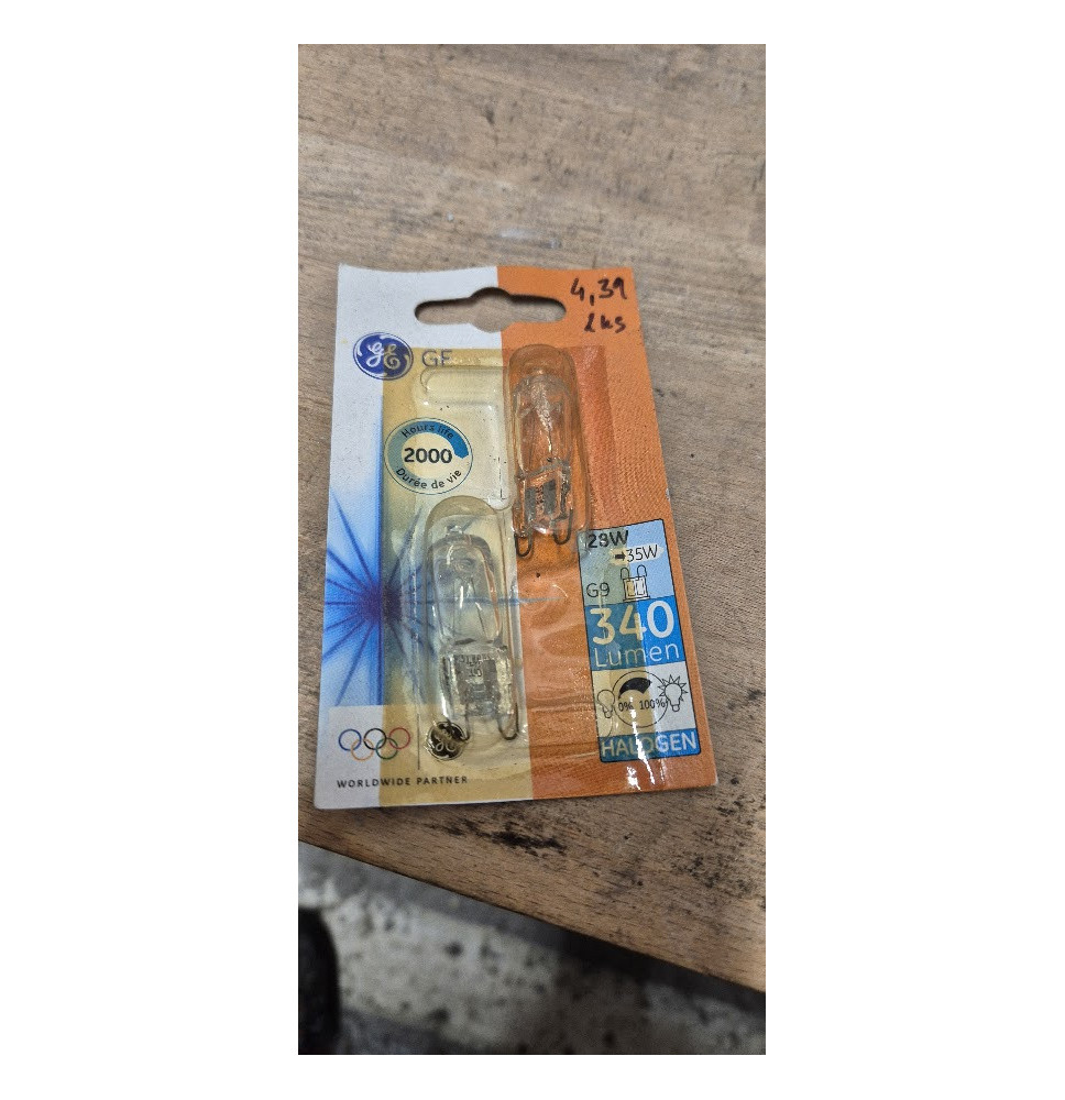Žiarovka GE G9 halogén, 35W