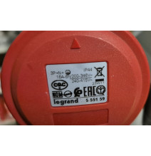 Legrand Pevná zásuvka 5P 16A 400V červená IP44 P17 TEMPRA PRO