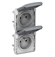 Dvojitá zásuvka PLEXO IP55