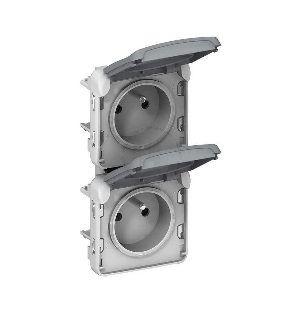 Dvojitá zásuvka PLEXO IP55