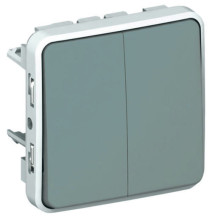 Dvojitý striedavý prepínač (5B), PLEXO IP55